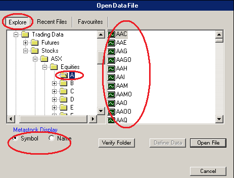 MTPredictor Navigate to Data Folder