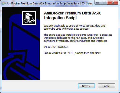 Run the ASX integration script