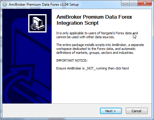 Run the Forex integration script