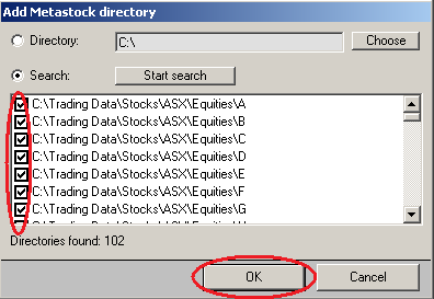 Fibotrader choose metastock folders