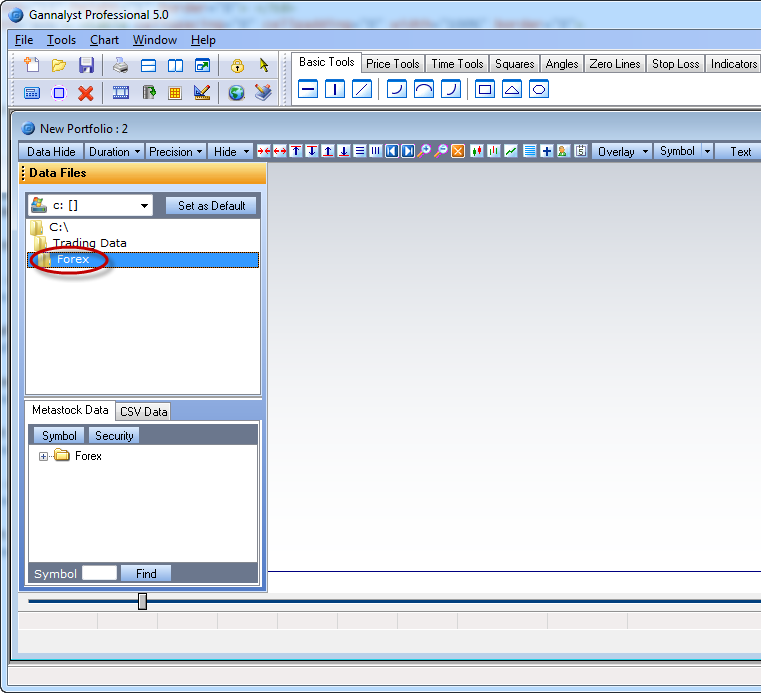 Double-click on the Forex folder