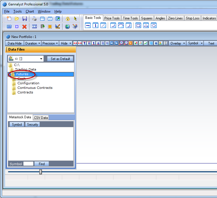Double-click on the Futures folder