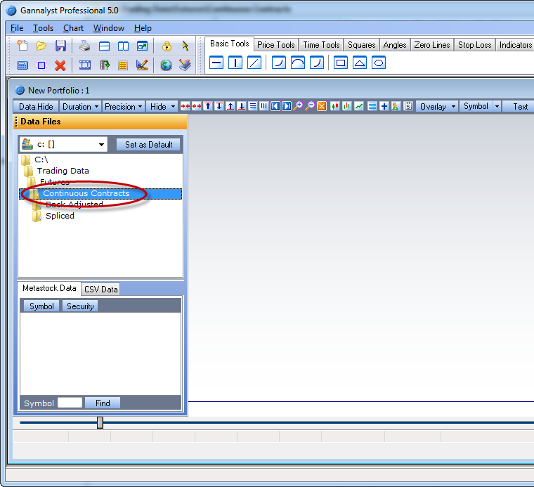 Double-click on the Continuous Contracts folder