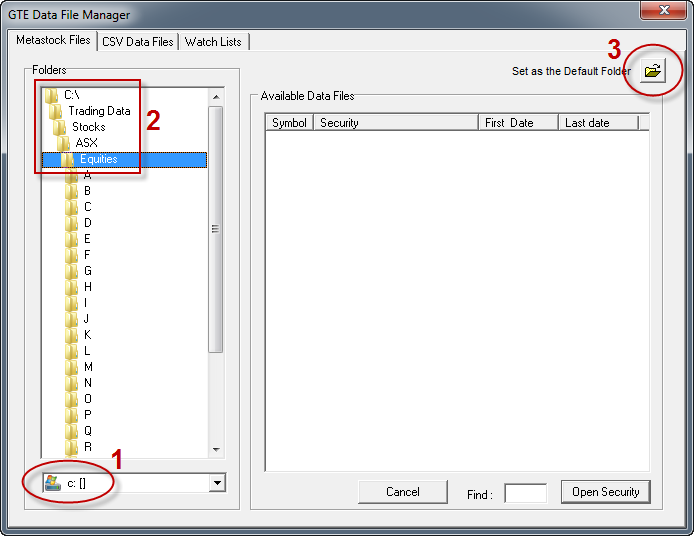 GTE Trading Data Setup