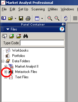 Market Analyst open Metastock files